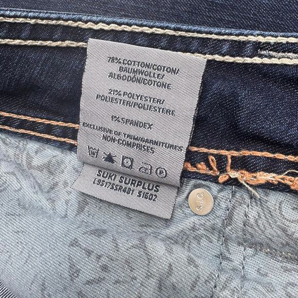 Silver Jeans Suki Surplus Sz 29x30 Low Rise Boot Cut Flare Embroidered Western - Picture 10 of 11